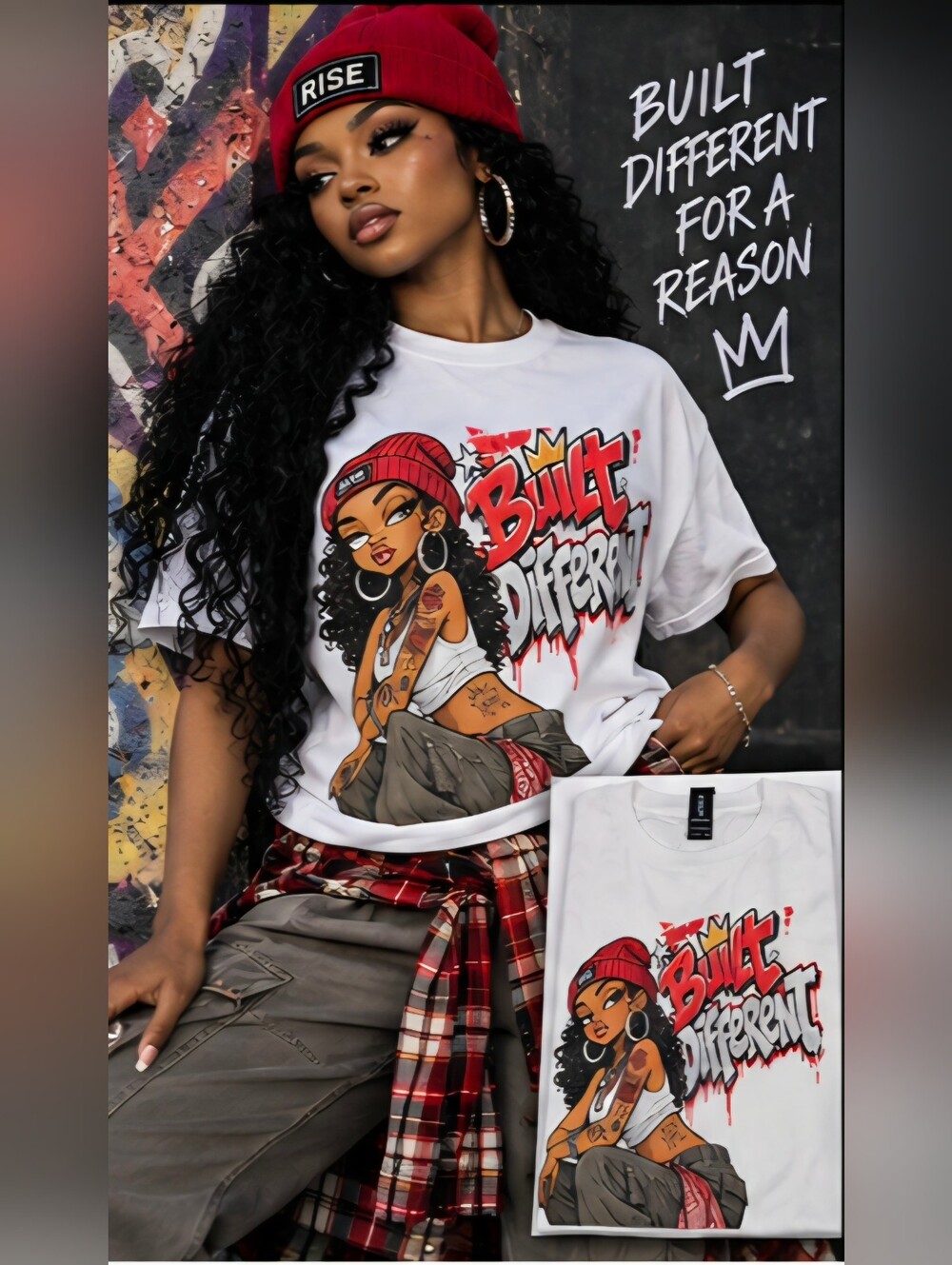 Built Different Graphic Tee - White